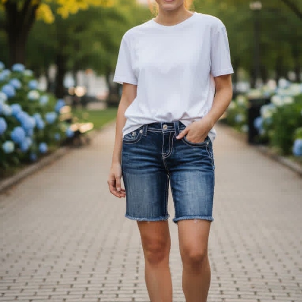 Miss Me Signature Mid-Shorts